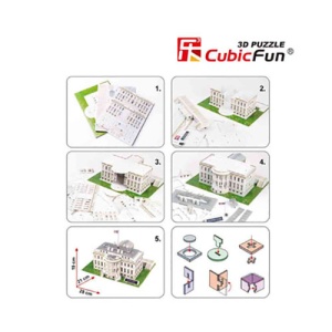 Cubic Fun - Puzzle 3D Led Casa Alba 151 piese - Img 4