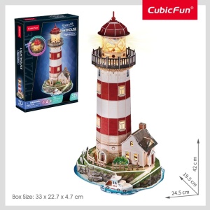Cubic Fun - Puzzle 3D led far 72 piese - Img 3