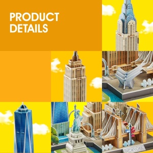 Cubic Fun - Puzzle 3D New York 123 Piese - Img 4