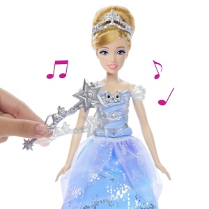 Disney Princess Papusa Cenusareasa Interactiva Cu Rochie Luminoasa - Img 5