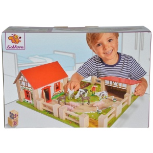 Ferma din lemn Eichhorn 39x36x14 cm cu accesorii - Img 5