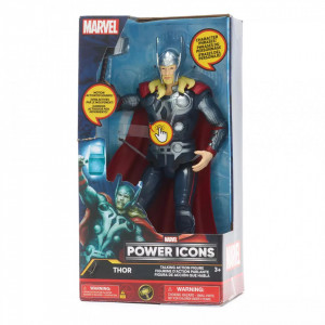 Figurina interactiva premium Thor: Love and Thunder, lumini, sunete si fraze activate de miscare, 25 cm - Img 5