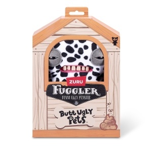 Fuggler - Jucarie de plus, 23 cm - Ciudateii animale uratele, Annoyed Alien - Dalmatian - Img 4