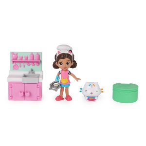 Gabbys Dollhouse Set Papusa 9.7Cm Cu Pisicuta Bucataria Lui Gabby - Img 2