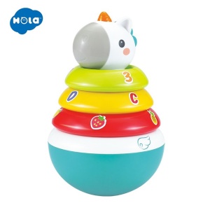 Hopa Mitica Roly Poly Unicorn Cu Inele Pentru Stivuit - Img 2