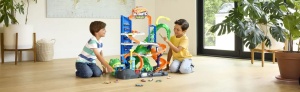 Hot Wheels City Set De Joaca Garaj T Rex Suprem Cu 2 Masinute Incluse - Img 4