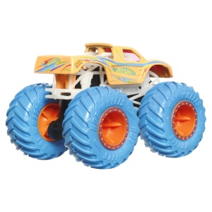 Hot Wheels Monster Truck Glow In The Dark Masinuta Podium Crasher Scara 1:64 - Img 5