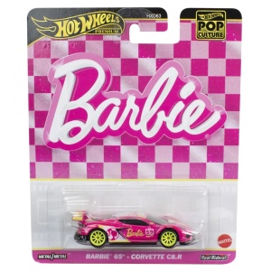 Hot Wheels Pop Culture Masinuta Metalica Barbie 65 Corvette C8 R Scara 1:64