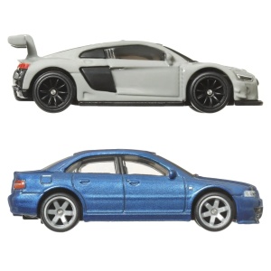 Hot Wheels Premium Set 2 Masinute Metalice Audi S4 Quattro Si Audi R8 Lms Scara 1:64 - Img 4