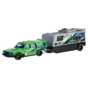 Hot Wheels Track Fleet Masina Flota Volvo 24O Drift Camper Scara 1 La 64 - Img 5