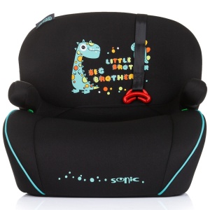 Inaltator auto Chipolino Sonic I-Size 125-150 cm cu sistem Isofix dino, testat ADAC - Img 2