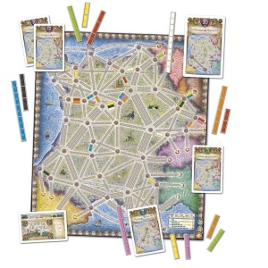 Joc de societate Ticket to Ride Map Collection France & Old West, extensie, limba engleza - Img 3