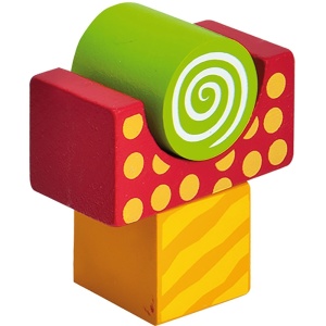 Jucarie Eichhorn Cuburi in galetusa Wooden Blocks 50 piese - Img 4