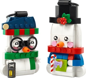LEGO Seturi emblematice - Ornamente în formă de om de zăpadă (40812) - Img 2