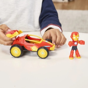 Marvel Iron Man Si Prietenii Sai Uimitori Set Vehicul Si Figurina Iron Man - Img 4