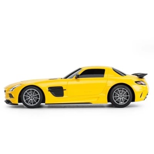 Masina Cu Telecomanda Mercedes-Benz Sls Amg Galbena Cu Scara 1 La 18 - Img 5