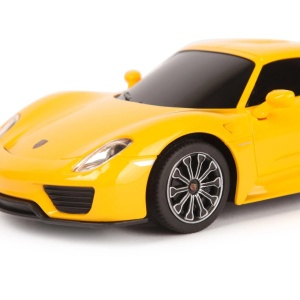 Masina Cu Telecomanda Porsche 918 Spyder Galben Cu Scara 1 La 24 - Img 3