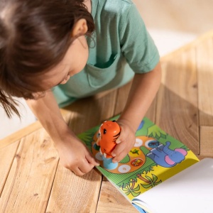 Melissa And Doug Set De Joaca Autocolante Si Stampila Reincarcabila Tigru - Img 2