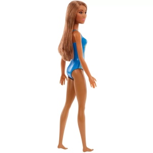 Papusa Barbie Satena Cu Costum De Baie Albastru - Img 5