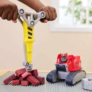 Patrula Catelusilor Rubble Si Echipa Set Vehicul Excavator Si Figurina Charger - Img 5