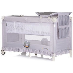 Patut pliabil Chipolino Palace Hippo grey - Img 3