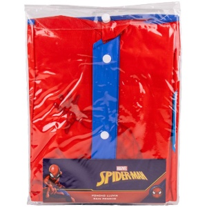 Pelerina de ploaie tip poncho, Spiderman, Rosu, 3 - 4 ani - Img 4