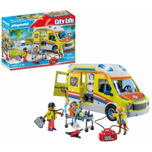 Playmobil - Ambulanta Galbena Cu Lumini Si Sunete - Img 2