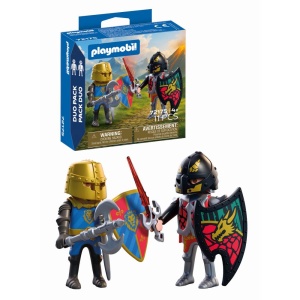 Playmobil - Set 2 figurine cavaleri rivali