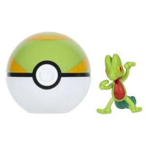 Pokemon - Set 2 figurine Clip n Go, Treecko with Nest Ball W19 - Img 2