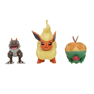 Pokemon - Set 3 figurine de actiune, Appltun, Tyrunt, Flareon, 3 buc - Img 2