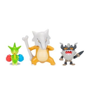 Pokemon - Set 3 figurine de actiune, (Roselia & Marowak & Perrserker)