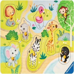 Primul Meu Puzzle Din Lemn Zoo, 8 Piese - Img 2