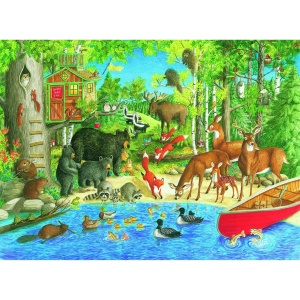 Puzzle Animale In Padure, 200 Piese - Img 2