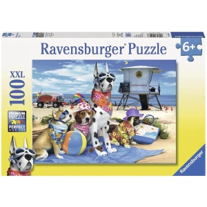 Puzzle Catelusi Pe Plaja, 100 Piese