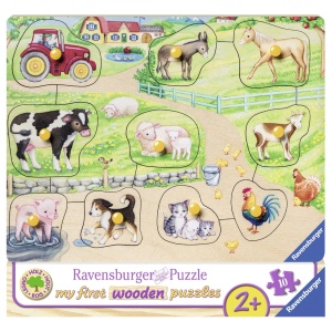 Puzzle Din Lemn Ferma, 10 Piese