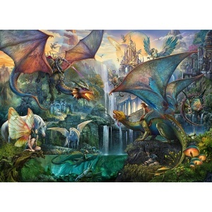 Puzzle Dragoni La Lupta, 9000 Piese - Img 2