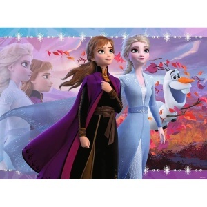 Puzzle frozen ii elsa si anna 100 piese starline cu sclipici - Img 2