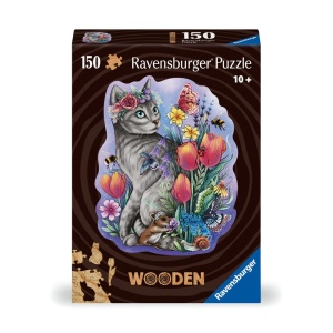 Puzzle lemn contur pisicuta 150 piese - Img 3
