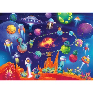 Puzzle monstri in spatiu 60 piese - Img 2