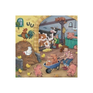 Puzzle Munca La Ferma, 3X49 Piese - Img 3