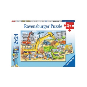 Puzzle Muncind Din Greu, 2X24 Piese