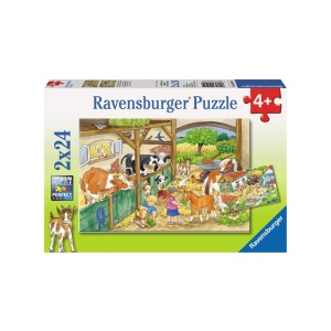 Puzzle O Zi La Ferma, 2X24 Piese