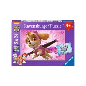 Puzzle Patrula Catelusilor Model 3, 2X24 Piese