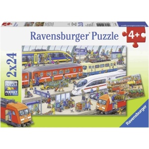 Puzzle Statie De Tren, 2X24 Piese