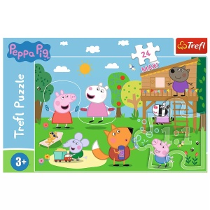 Puzzle Trefl 24 Maxi Peppa Pig Distractia Din Iarba - Img 2