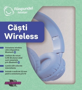 Raspundel Istetel, Casti Wireless, albastru - Img 4