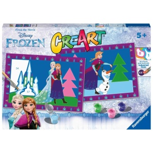 Ravensburger - CreArt pictura pe numere pentru copii 2 sabloane Disney Frozen