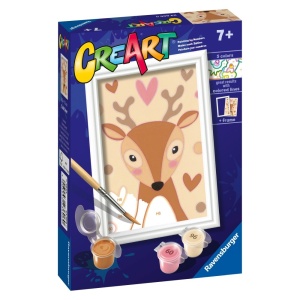 Ravensburger - CreArt pictura pe numere pentru copii cerb dragut - Img 2