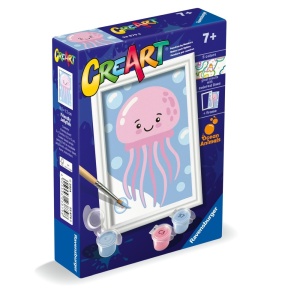 Ravensburger - CreArt pictura pe numere pentru copii meduza prietenoasa - Img 2