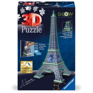 Ravensburger - Puzzle 3D turnul Eiffel lumineaza in intuneric 216 piese - Img 3